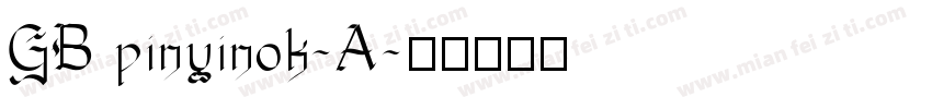 GB pinyinok-A字体转换